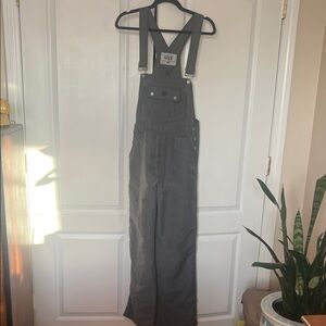 Vintage Squeeze Gray Nylon Women's Overalls size M